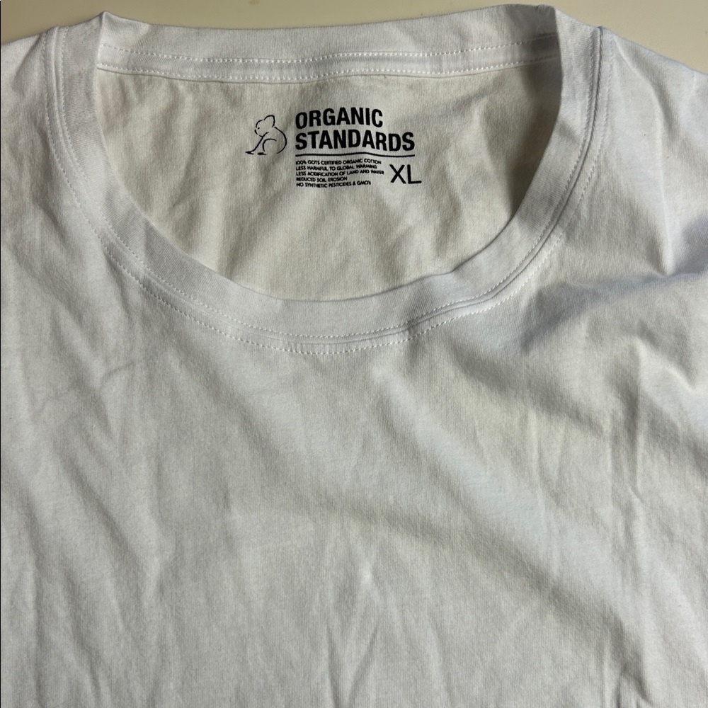 Organic Standards White Men's Short Sleeve Tee